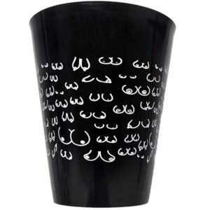 vVigoroso DIABLO PICANTE - COPO PRETO 500 ML COM SEIOS BRANCOS