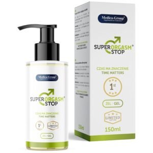 vVigoroso MEDICA GROUP - SUPER ORGASM STOP GEL ÍNTIMO PARA HOMENS 150 ML
