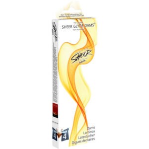 vVigoroso SHEER GLYDE - DAMS LAMINAS LÁTEX SEXO ORAL CAUDA