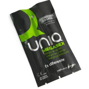 Vigoroso - UNIQ - MEGASEX LATEX FREE SENSITIVE CONDOMS 3 UNITS