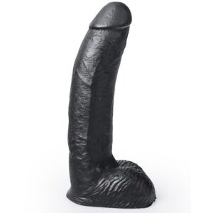 Vigoroso HUNG SYSTEM - DILDO REALÍSTICO PRETO COR GEORGE 22 CM
