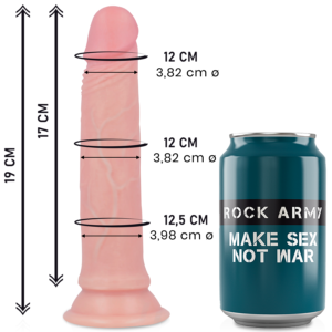Vigoroso ROCKARMY - LIQUID SILICONE PREMIUM AVENGER REALISTIC 19 CM -O- 3.98 CM