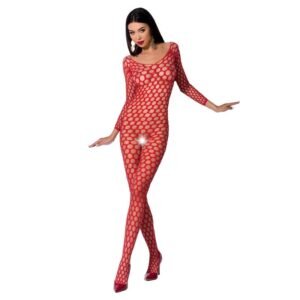 vVigoroso PASSION - WOMAN BS077 BODYSTOCKING TAMANHO ÚNICO VERMELHO