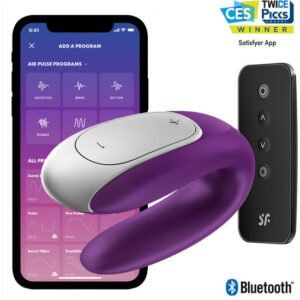 Vigoroso SATISFYER - VIBRADOR DOUBLE FUN PARTNER ROXO