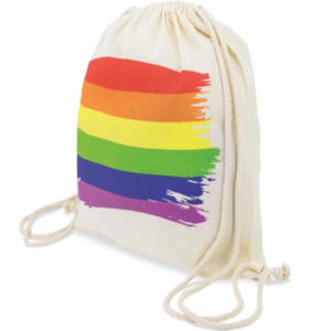 vVigoroso PRIDE - MOCHILA COM BANDEIRA LGBT DE ALGODO