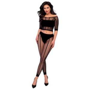 vVigoroso CHILIROSE - CR 4647 TOP E LEGGINS PRETO S/M