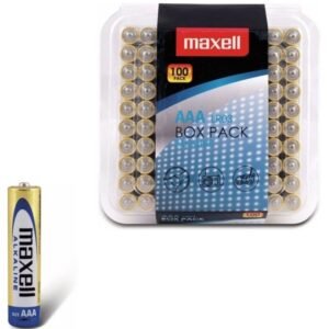 vVigoroso MAXELL - PILHA ALCALINA AAA LR03 PACK*100 PILHAS
