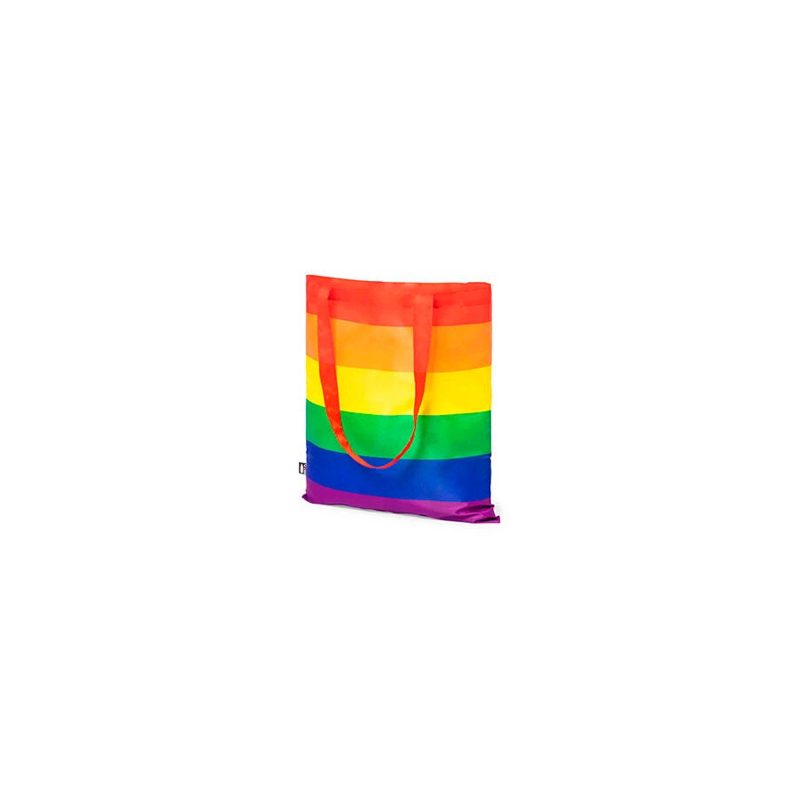 vVigoroso PRIDE - SACOLA TOTE COM BANDEIRA DE ARCO-ÍRIS