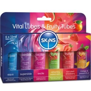 vVigoroso SKINS - KIT DE LUBRIFICANTES VITAL & FRUITY 6 x 12 ML
