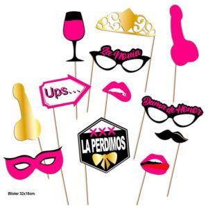 vVigoroso DIABLO PICANTE - CONJUNTO PHOTOCALL PARTY MODELO 2 - 12 UNIDADES