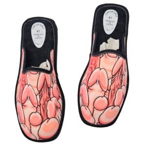 vVigoroso DIABLO PICANTE - SAPATOS EM FORMATO DE PÊNIS TAMANHO GRANDE 42-43-44