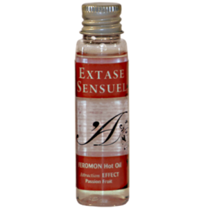 vVigoroso EXTASE SENSUAL - ÓLEO DE MASSAGEM DE EFEITO CALOR COM FEROMÔNIOS DE MARACUJ VIAGEM 35 ML