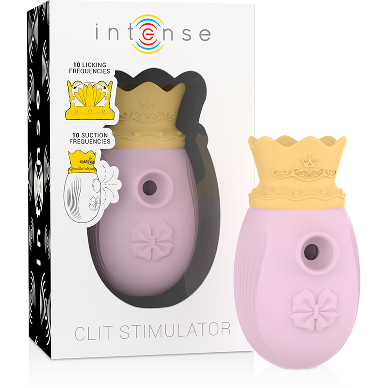 Vigoroso INTENSE - ESTIMULADOR DE CLITÓRIS 10 MODOS DE SUCÇÃO E LAMBER - ROSA