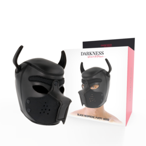 vVigoroso DARKNESS - MSCARA DE NEOPRENE PARA CES COM FOCINHO REMOVÍVEL L