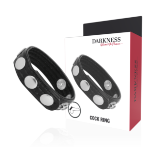 Vigoroso DARKNESS - ANEL DE EREO DE COURO