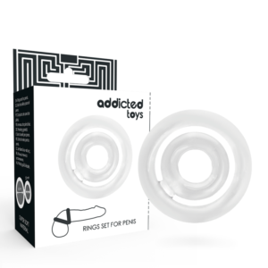 Vigoroso ADDICTED TOYS - POTENZ- C-RING PÊNIS TRANSPARENTE