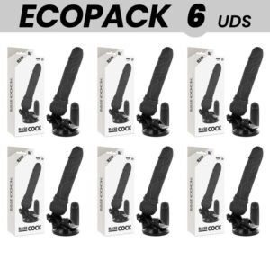 Vigoroso ECOPACK 6 UNIT - BASECOCK CONTROLE REMOTO VIBRADOR REALÍSTICO BASECOCK PRETO 19