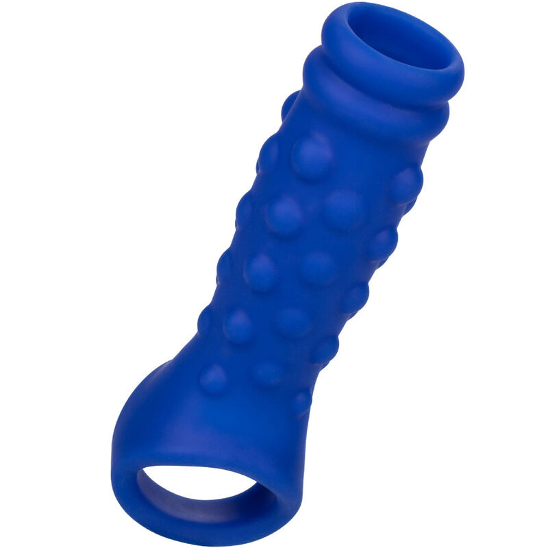 Vigoroso CALEXOTICS - ADMIRAL CAPA PARA PÊNIS COM FRISAS SILICONE LÍQUIDO AZUL