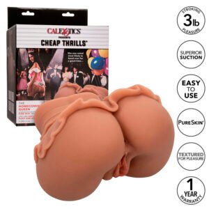 Vigoroso CALEXOTICS - A RAINHA DO BAILE MASTURBADOR DUPLO REALÍSTICO CARAMELO