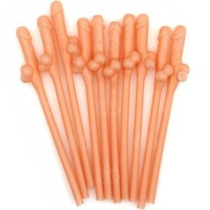 vVigoroso DIABLO PICANTE - 10 CANUDOS EM FORMATO DE PÊNIS