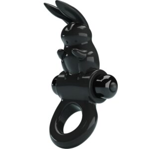 Vigoroso PRETTY LOVE - ANEL VIBRADOR COELHO ANEL EXCITANTE 10 VIBRAÇÕES PRETO