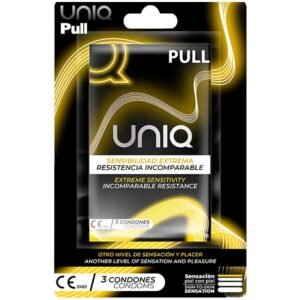 Vigoroso - UNIQ - PRESERVATIVOS SEM LÁTEX COM TIRAS 3 UNIDADES