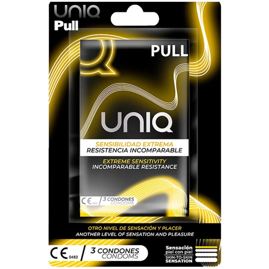 Vigoroso - UNIQ - PRESERVATIVOS SEM LÁTEX COM TIRAS 3 UNIDADES