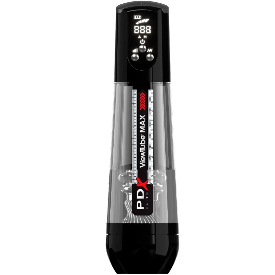 Vigoroso PDX ELITE - VIEWTUBE MAX VIEW MASTURNADOR AUTOMÁTICO COM SUCÇÃO TRANSPARENTE