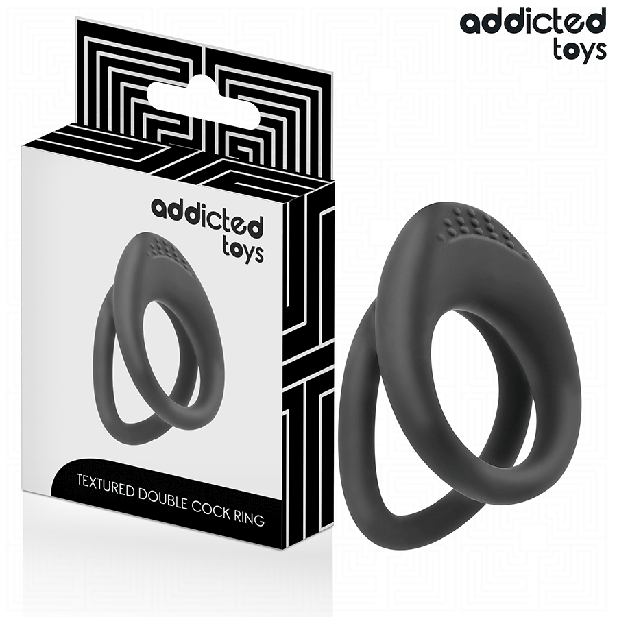 Vigoroso ADDICTED TOYS - ANEL DE PÊNIS COM DUPLA TEXTURA