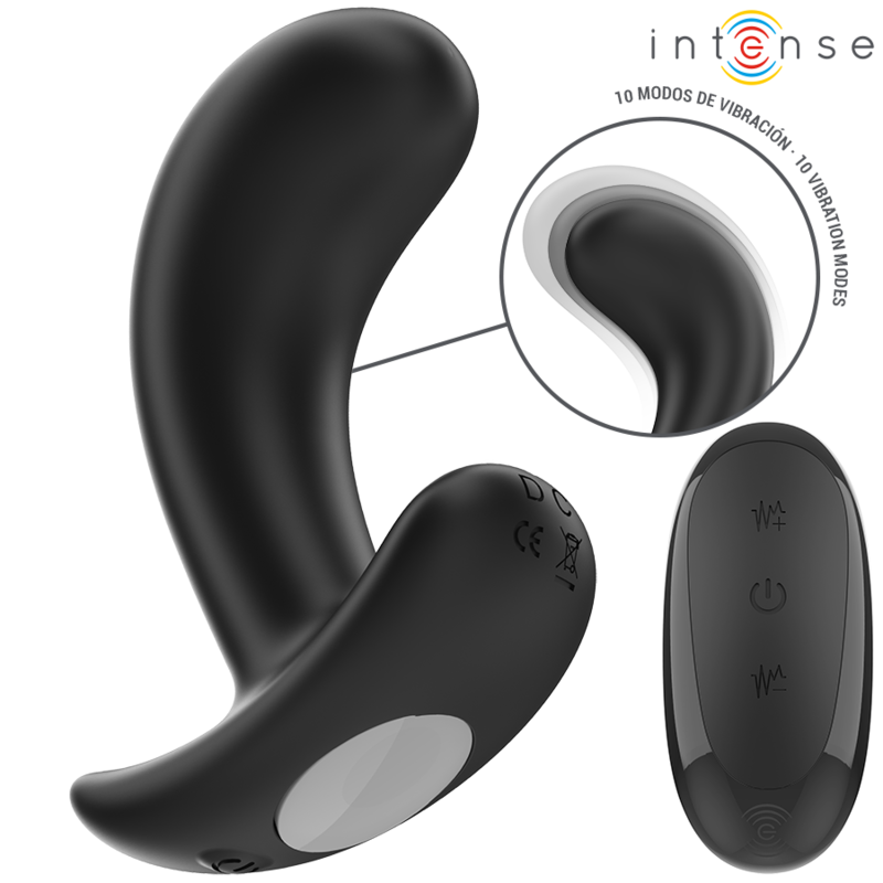 INTENSE - CHANDLER ANAL PLUG 10 VIBRAÇÕES PRETO CONTROLE REMOTO - Image 2