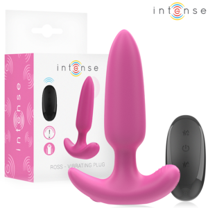 Vigoroso INTENSE - ROSS ANAL PLUG 10 VIBRAÇÕES ROSA CONTROLE REMOTO