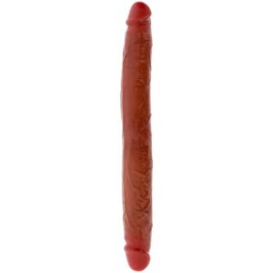 Vigoroso GET REAL - DILDO DE SILICONE DE DUAS PONTAS CARAMELO 35 CM