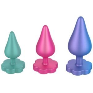 Vigoroso ROMP - KIT DE TREINAMENTO ANAL LUSTER P/M/G COM BASE EM FORMATO DE FLOR
