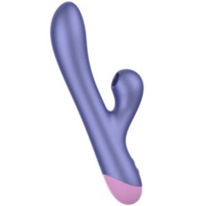 Vigoroso ROMP - PULSE RABBIT VIBRADOR DUPLO PARA PONTO G AZUL ELÉTRICO