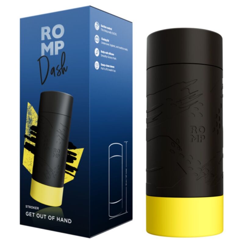 Vigoroso ROMP - DASH MASTURBADOR MASCULINO COM CONTROLE DE SUCÇÃO 20 CM