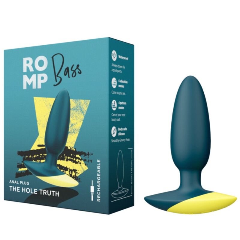 ROMP - BASS VIBRADOR ANAL PLUG 10 CM VERDE - Image 2