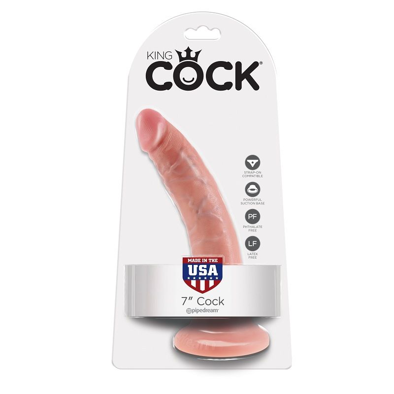 Vigoroso KING COCK - 7 CARNE DE DILDO 17.8 CM