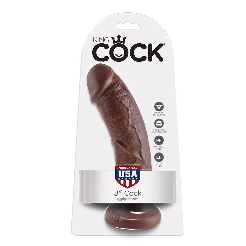 Vigoroso KING COCK - 8 DILDO MARROM 20.3 CM