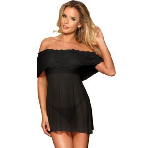 vVigoroso SUBBLIME - DRESSES SHORT DRESS + THONG BLACK S / M