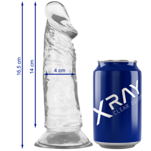 Vigoroso XRAY CLEAR DILDO TRANSPARENTE 16.5CM X 4CM