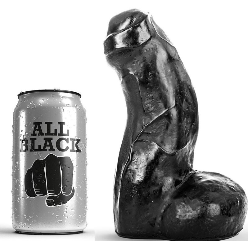 Vigoroso ALL BLACK - DONG REALISTA PRETO 17 CM