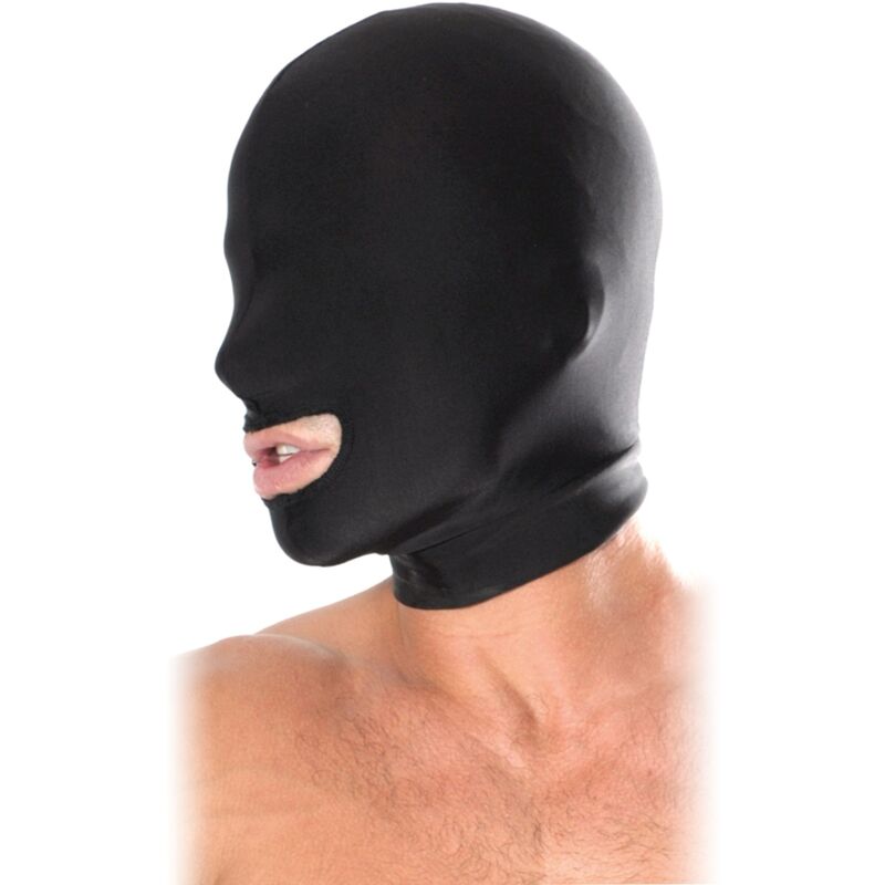 vVigoroso FETISH FANTASY SERIES - CAPUZ DE BOCA ABERTA PRETO