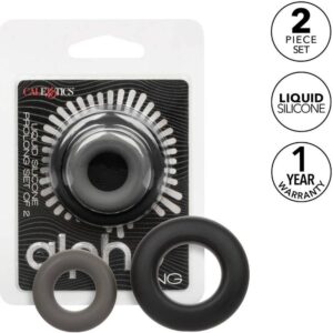 Vigoroso CALEXOTICS - ALPHA CONJUNTO PROLONG DE 2 ANÉIS CINZA