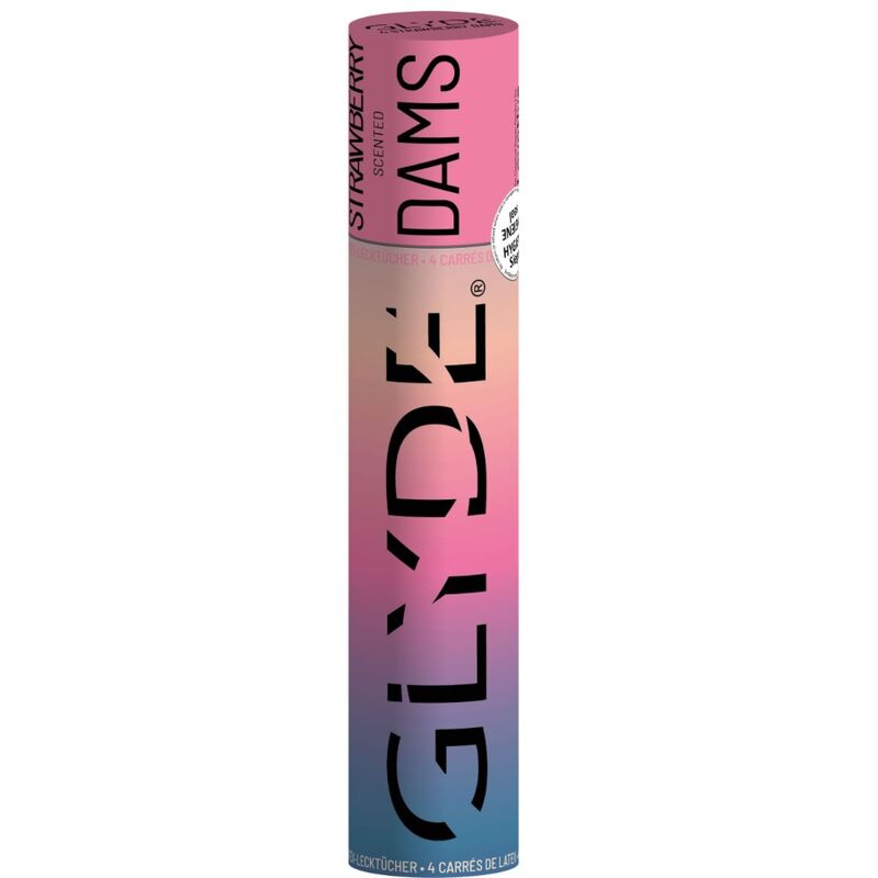 SHEER GLYDE - DAMS LAMINAS LÁTEX SEXO ORAL MORANGO - Image 2