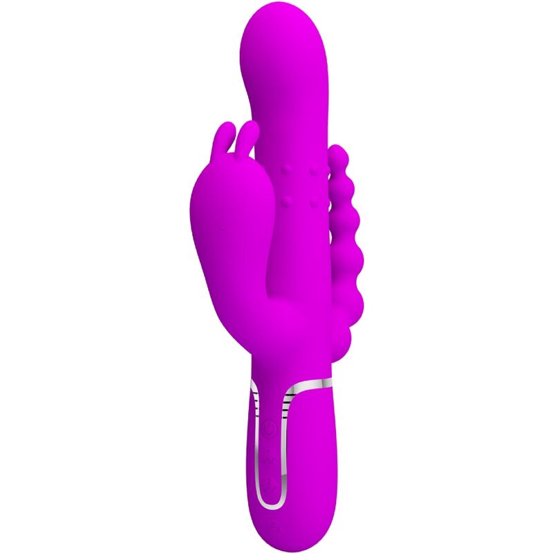 Vigoroso PRETTY LOVE - CAMMY VIBRADOR TRIPLO MULTIFUNCIONAL 4 EM 1 ROSA