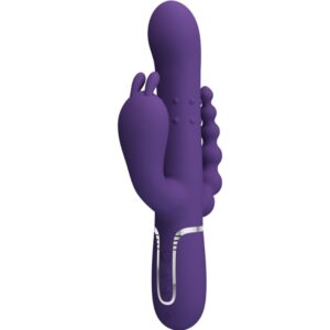 Vigoroso PRETTY LOVE - CAMMY TRIPLO VIBRADOR MULTIFUNÇÃO 4 EM 1 ROXO