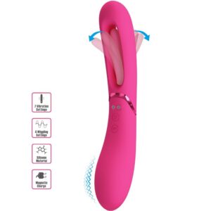 Vigoroso ROMANCE - VIBRADOR LEXIE G-SPOT 7 VIBRAÇÕES ROSA
