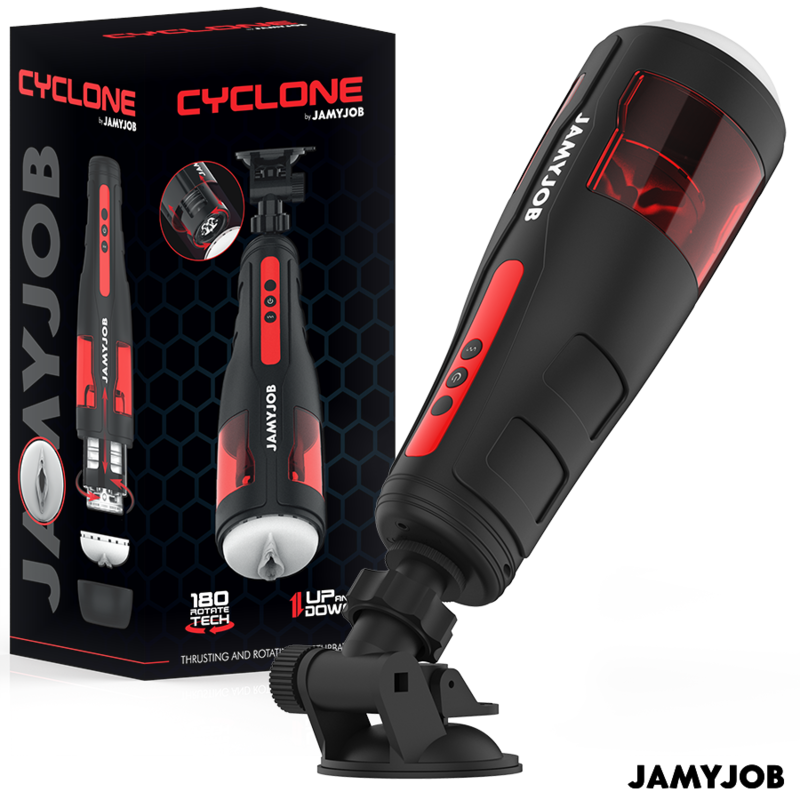 Vigoroso JAMYJOB - MASTURBADOR AUTOMÁTICO DE VAGINA CYCLONE 10 MODOS DE ROTAÇÃO E IMPULSO