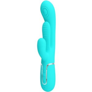 Vigoroso PRETTY LOVE - SHANIA TRIPLE RABBIT MULTIFUNCIONAL VIBRADOR 3 EM 1 AZUL