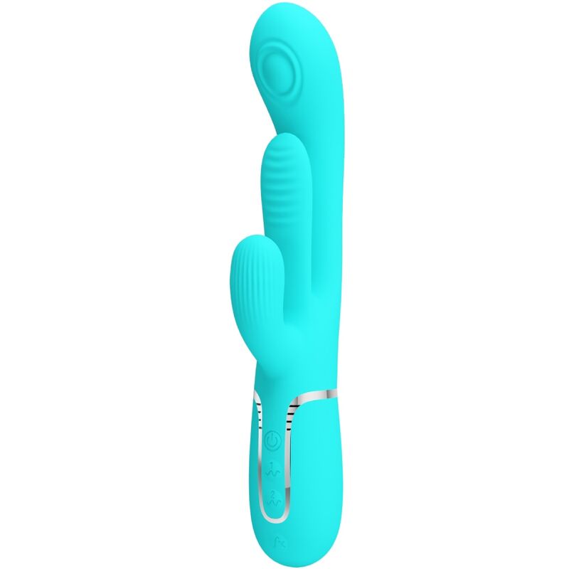 Vigoroso PRETTY LOVE - SHANIA TRIPLE RABBIT MULTIFUNCIONAL VIBRADOR 3 EM 1 AZUL